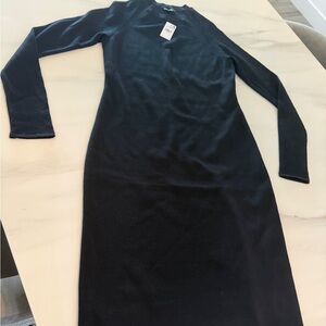 Express Black Textured Knit dress